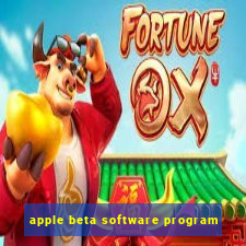 apple beta software program